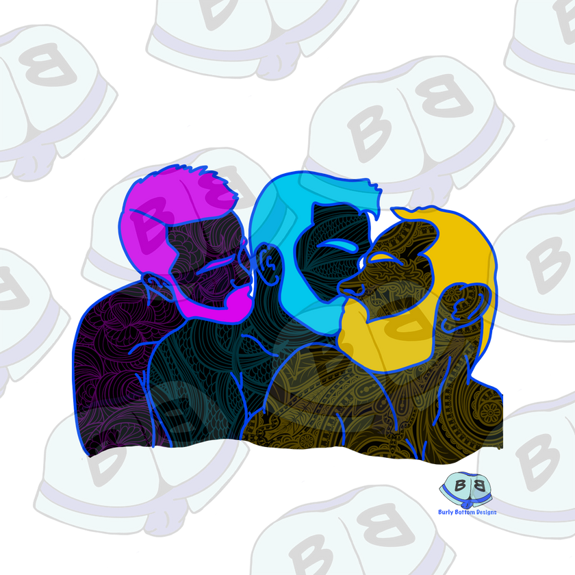 Throuple Pop Art