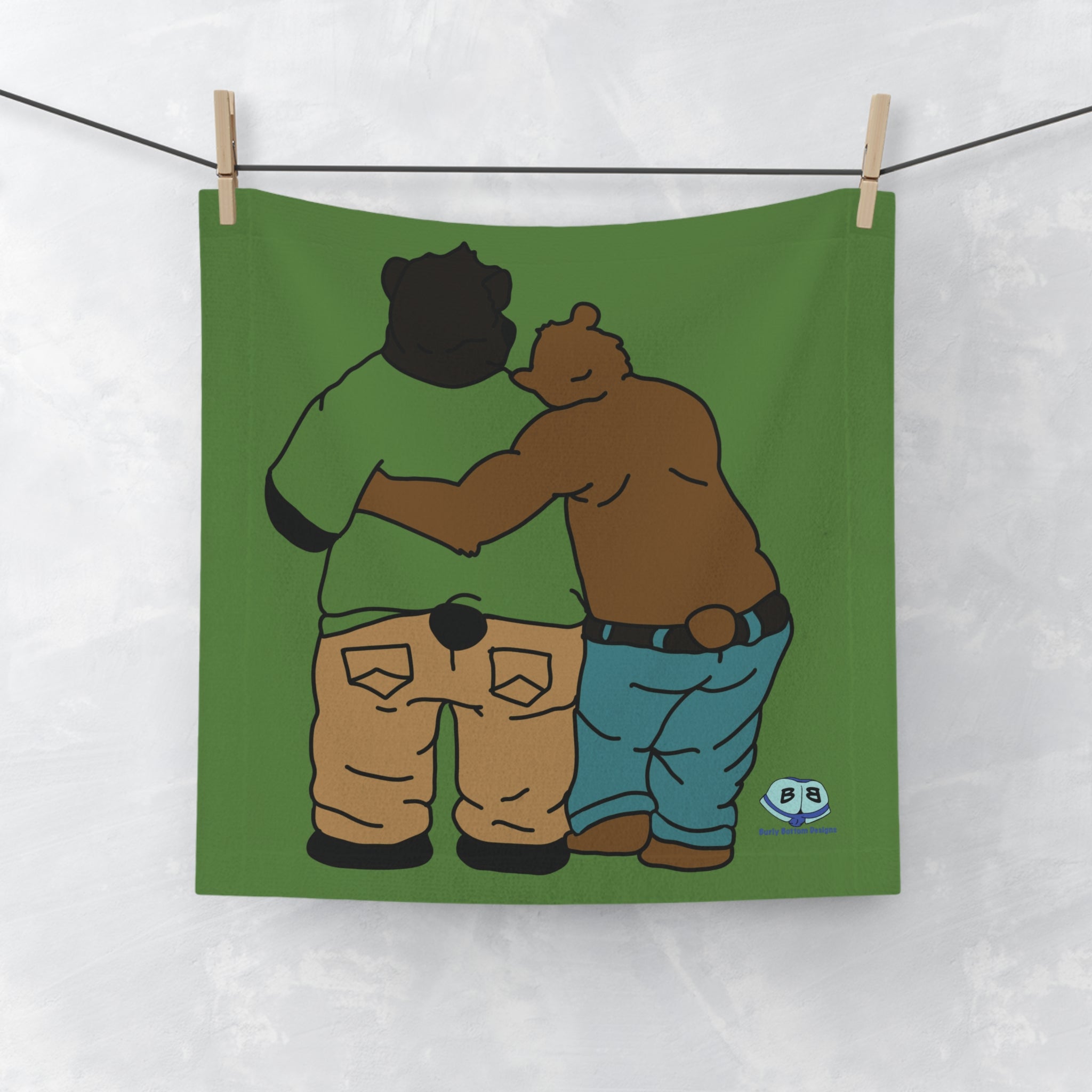 Cum Rag - Two Bears from Behind