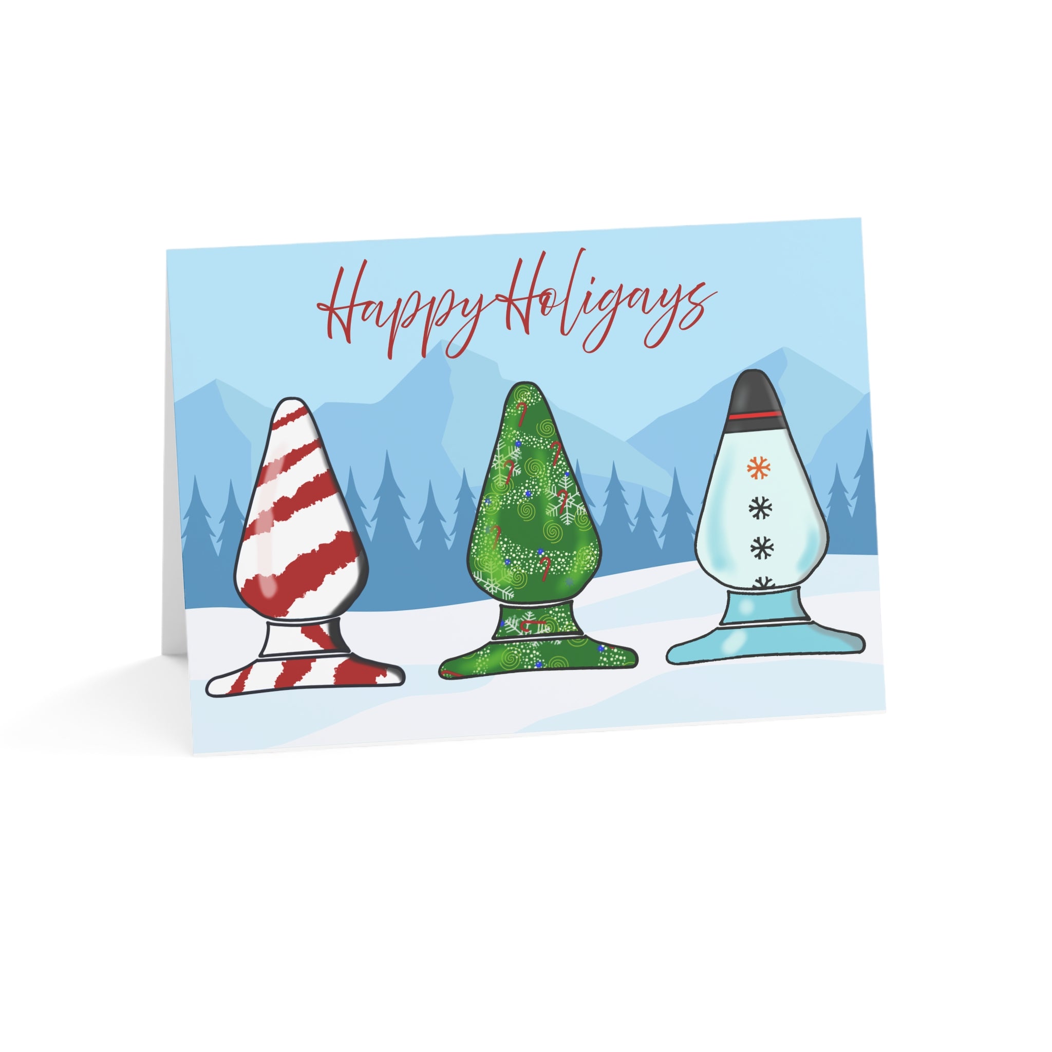Greeting Cards (10, 30, and 50pcs) - Holiday Butt Plugs