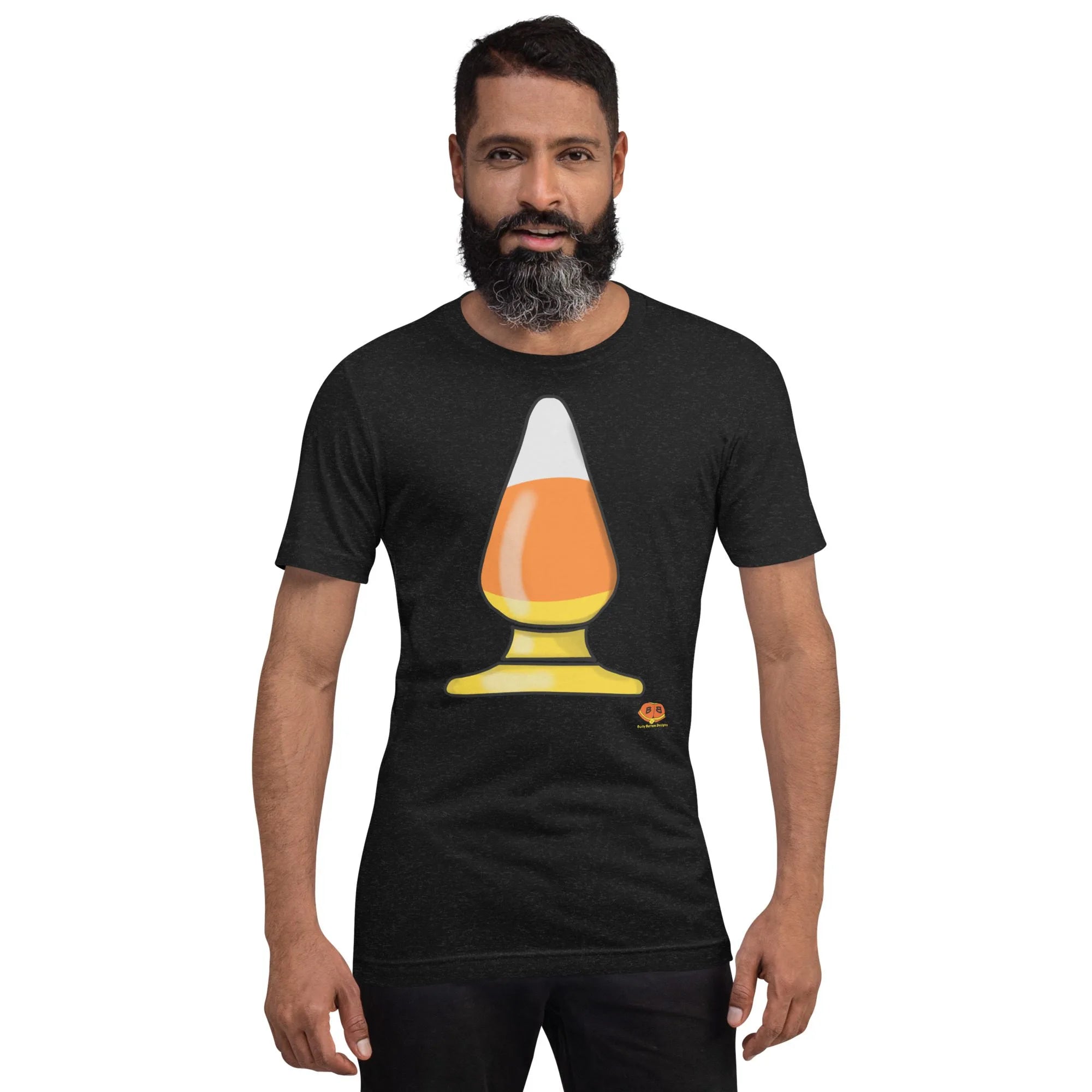 Short Sleeve Tee - Candy Corn Butt Plug Burly Bottom Designs Short Sleeve Tee - Candy Corn Butt Plug Burly Bottom Designs