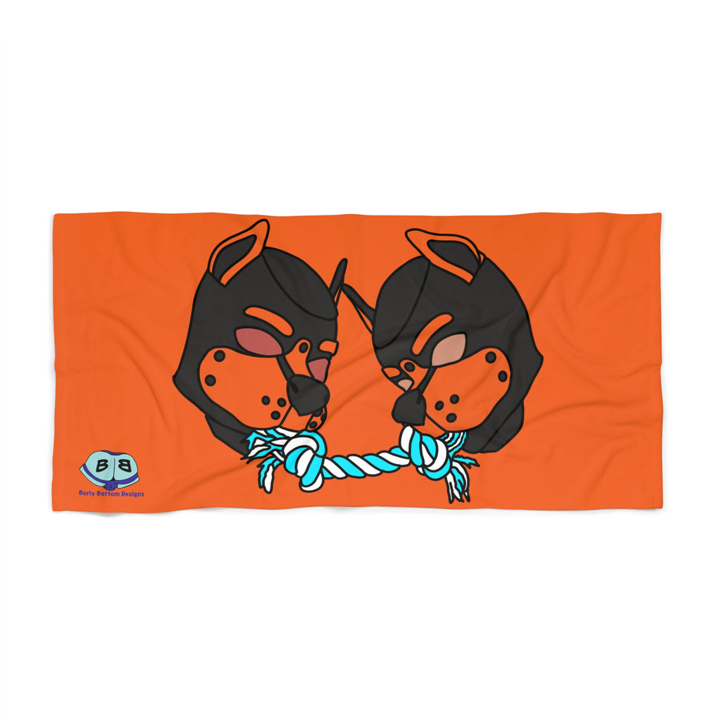 Beach Towel - Tug of War (Orange)
