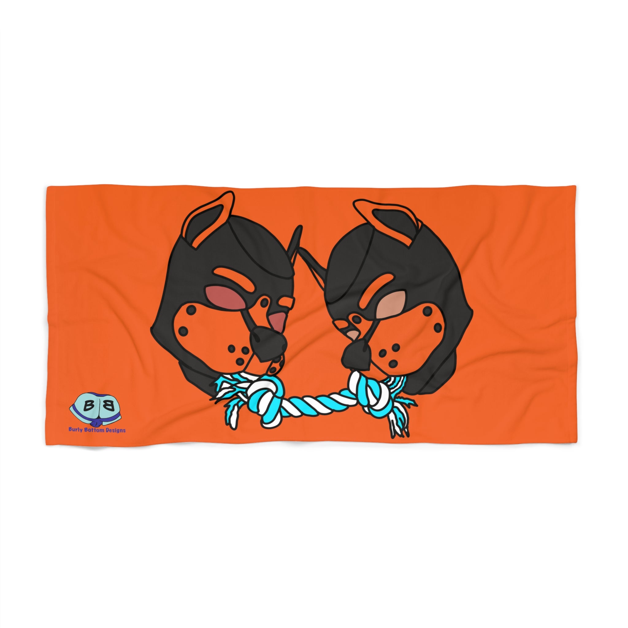 Beach Towel - Tug of War (Orange)