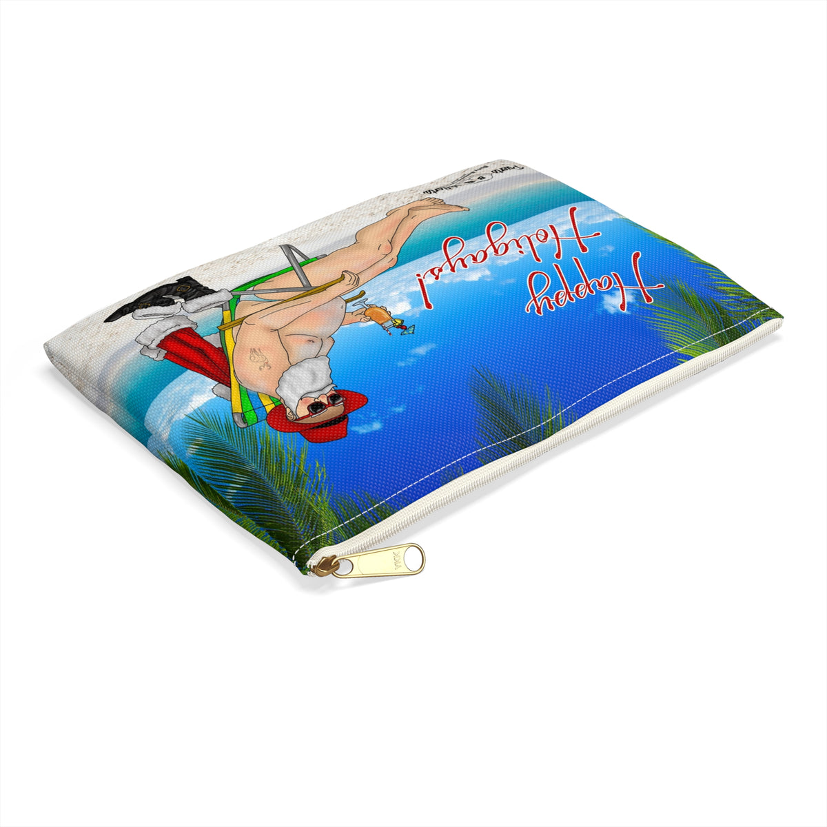 Zipper Gear Pouch - Ho Ho Holiday