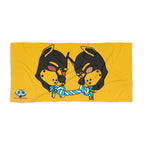 Beach Towel - Tug of War (Yellow)