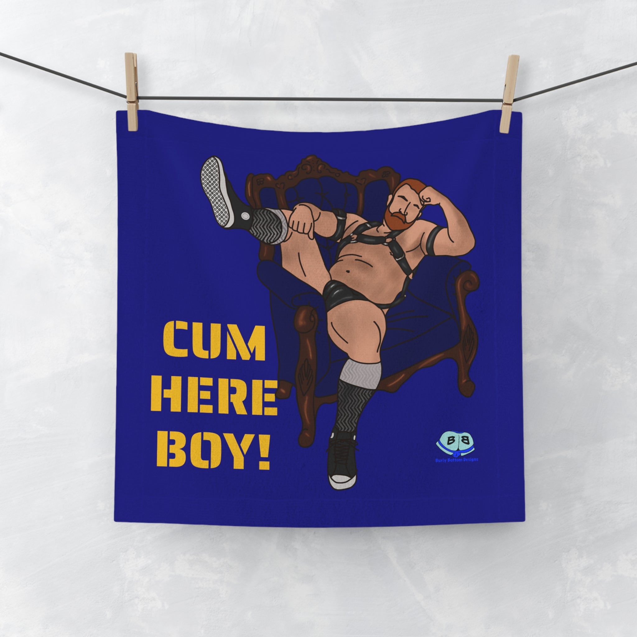 Cum Rag - Leather Chair (Cum Here Boy)