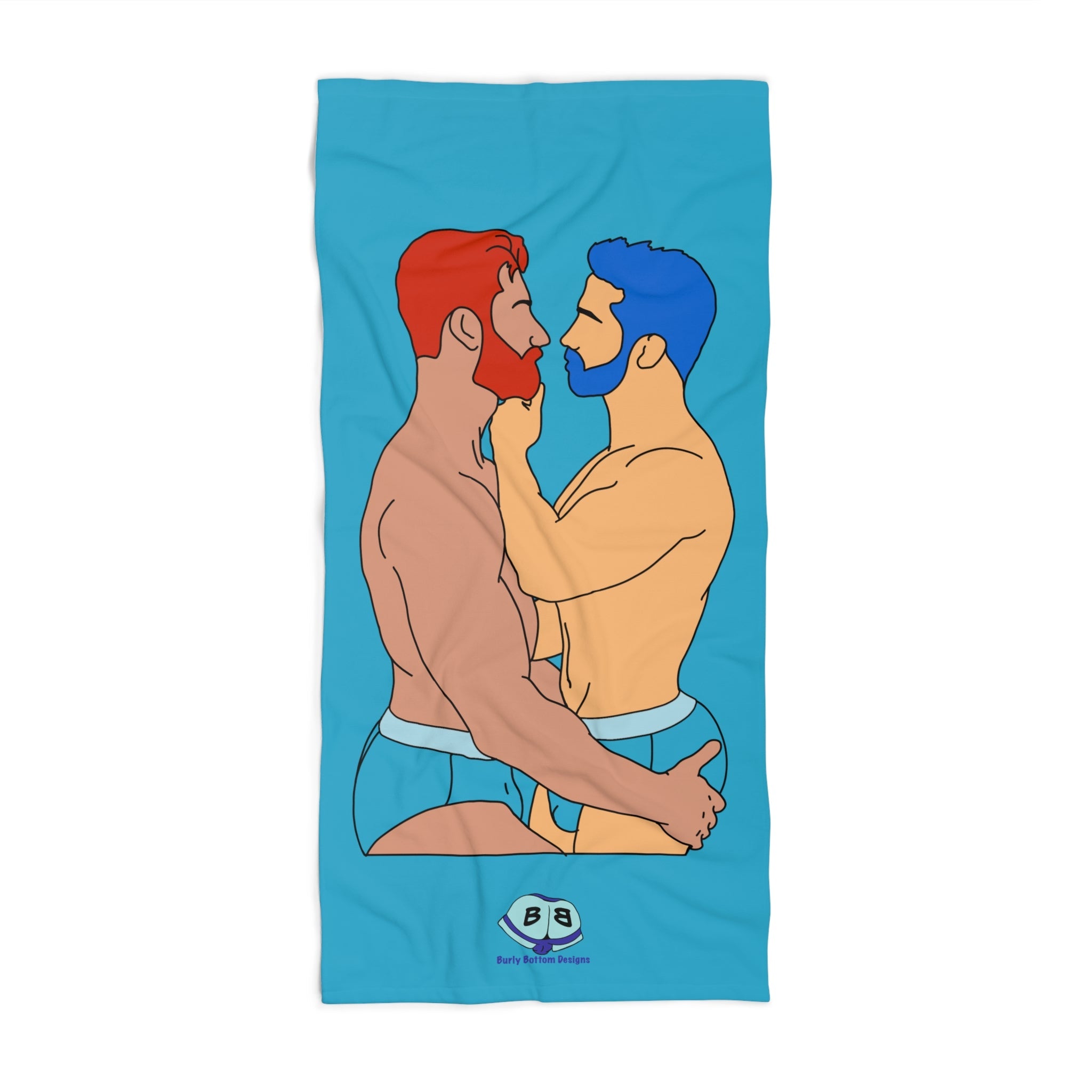 Beach Towel - Brief Kiss