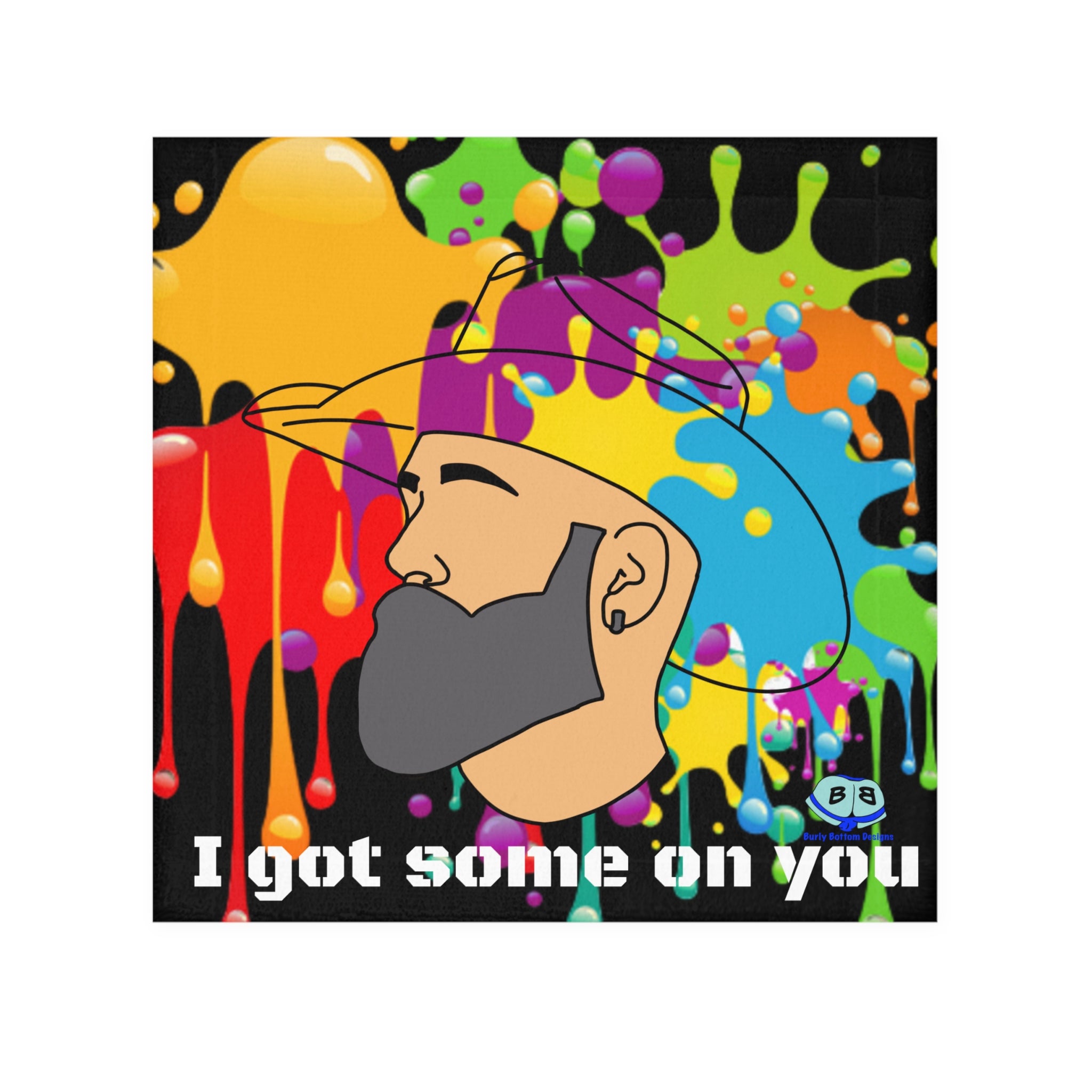 Cum Rag - Bearded Cowboy / Rainbow Splat
