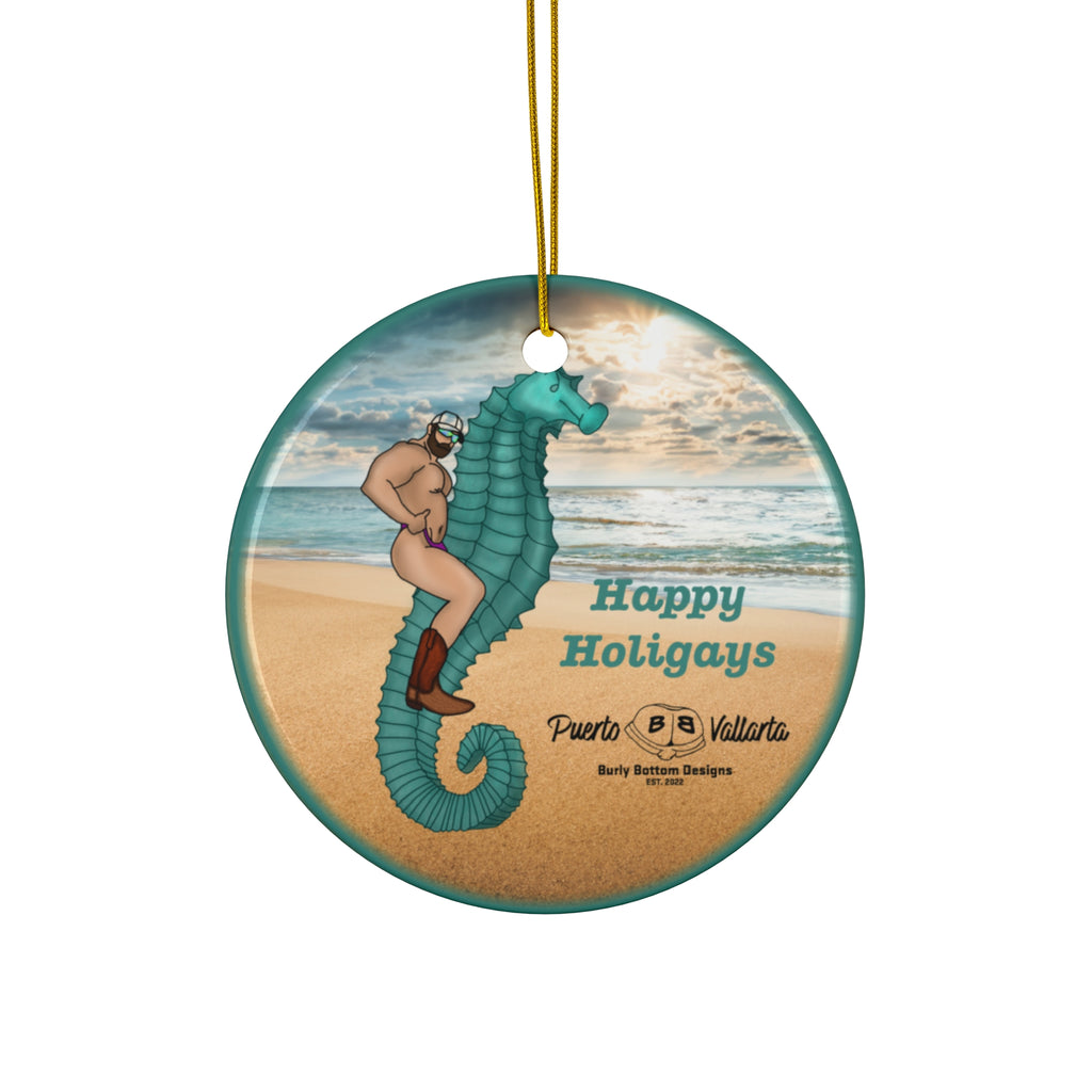 Ceramic Ornament - El Hombre Sobre El Caballito De Mar