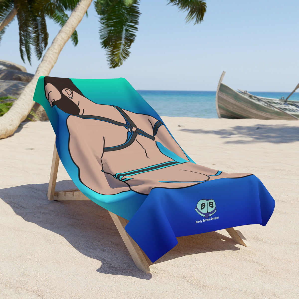 Beach Towel - Lined Harness