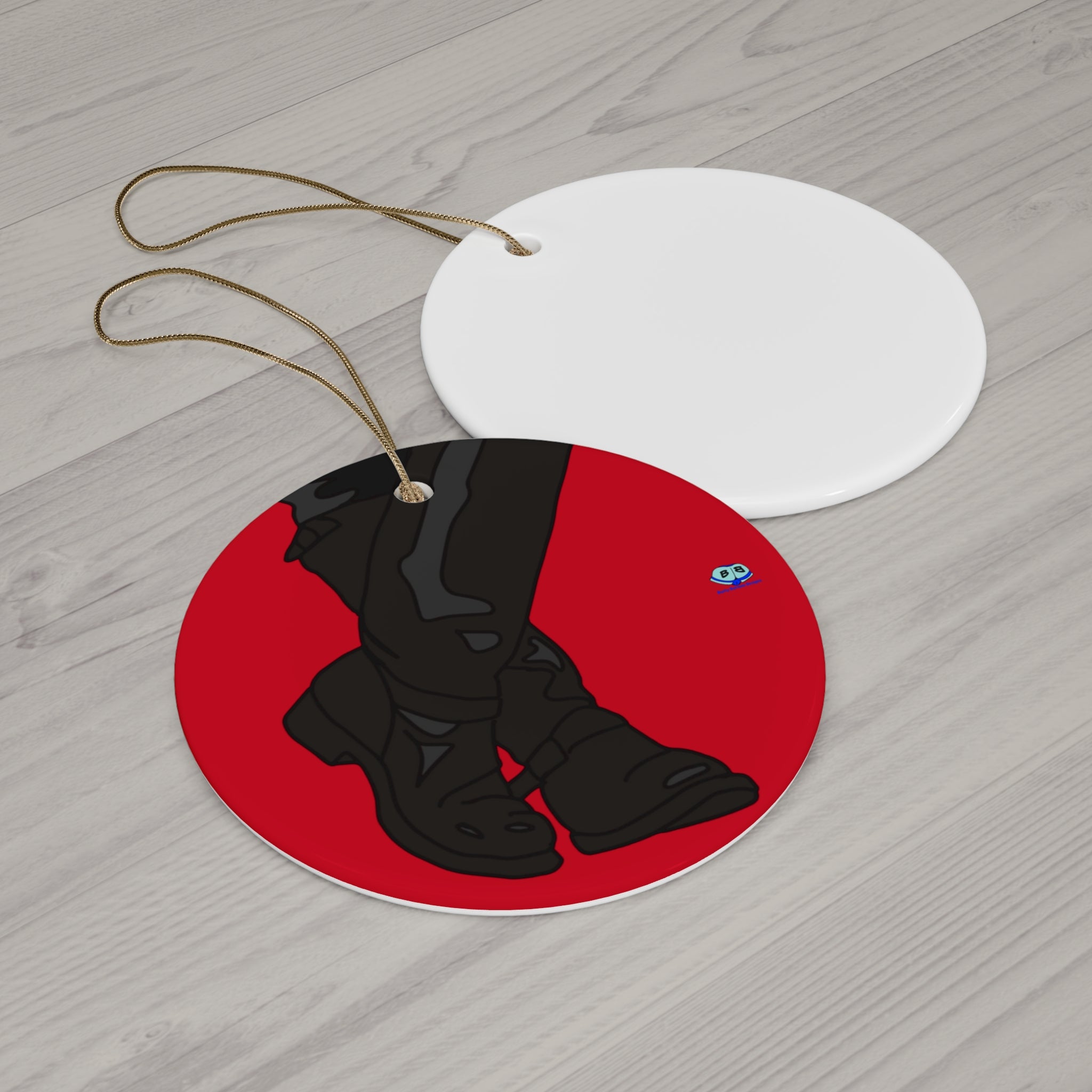 Ceramic Ornament - Leather Boots