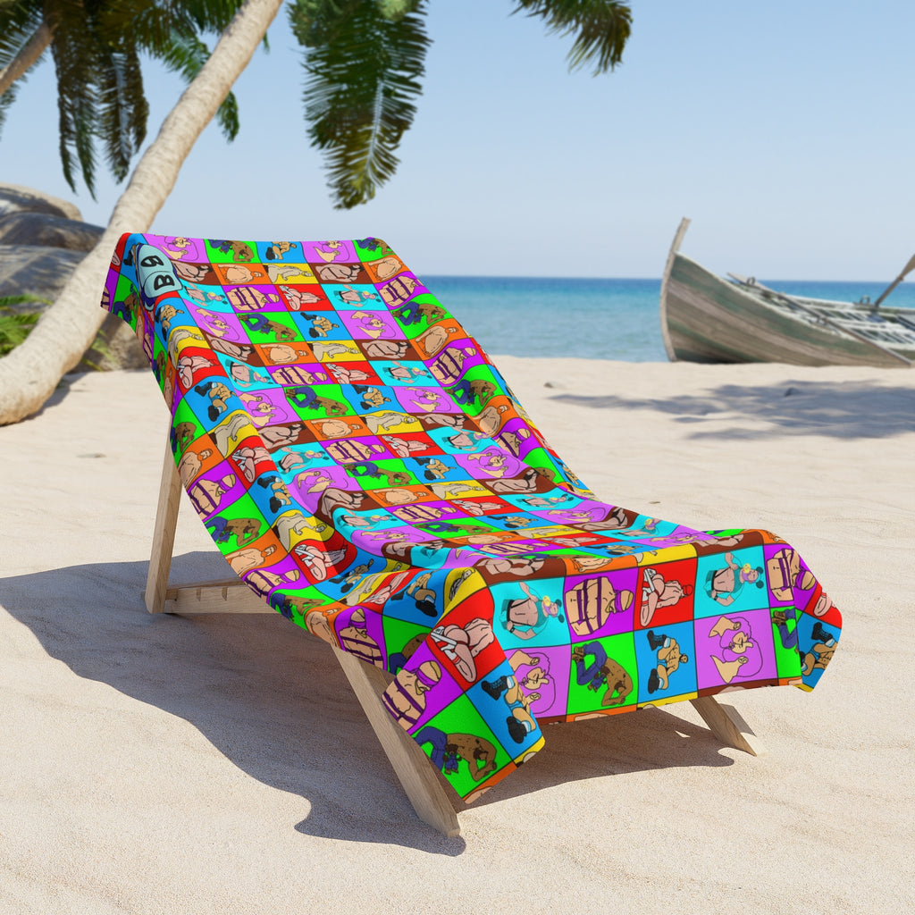 Beach Towel - Color Block Dudes