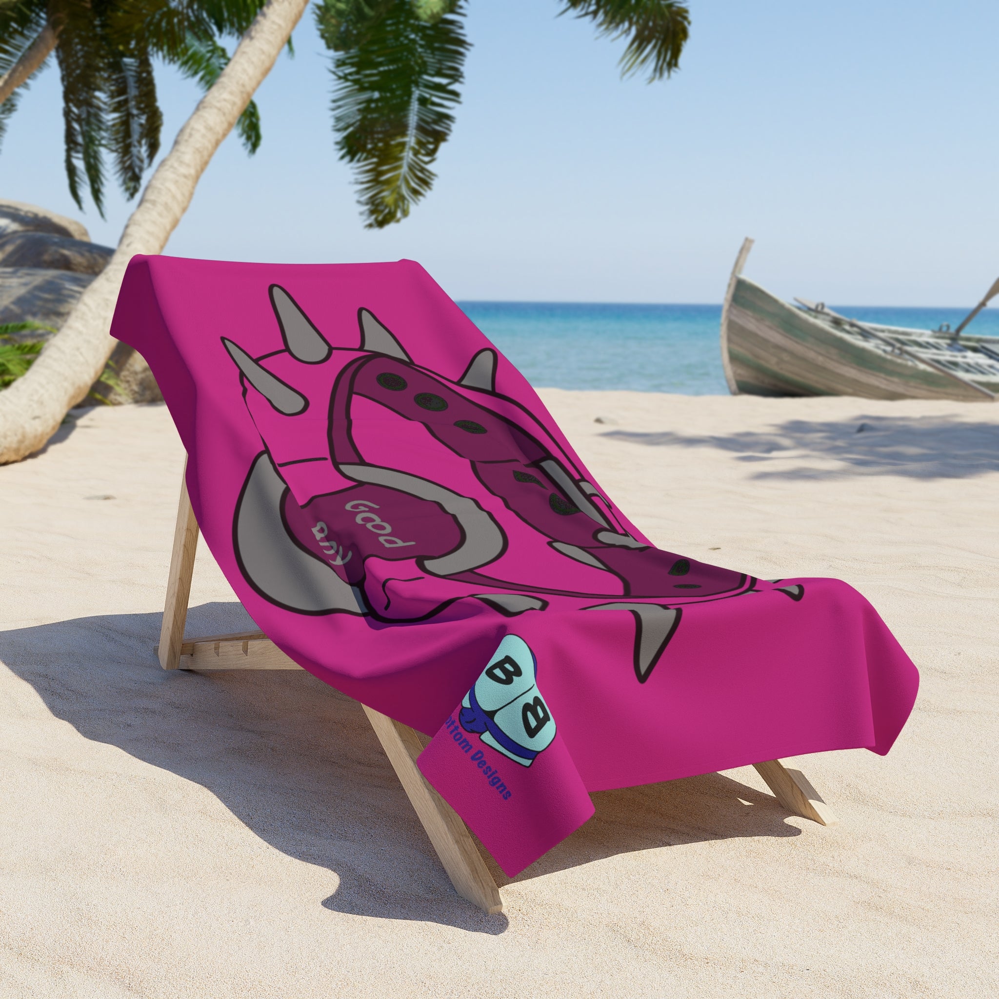 Beach Towel - Spiked Collar