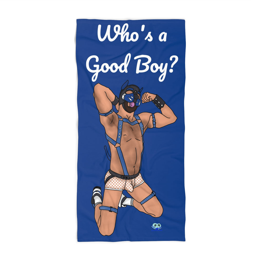 Beach Towel - Who's a Good Boy?