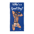Beach Towel - Who's a Good Boy?