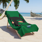 Beach Towel - Pup Mask (Green)