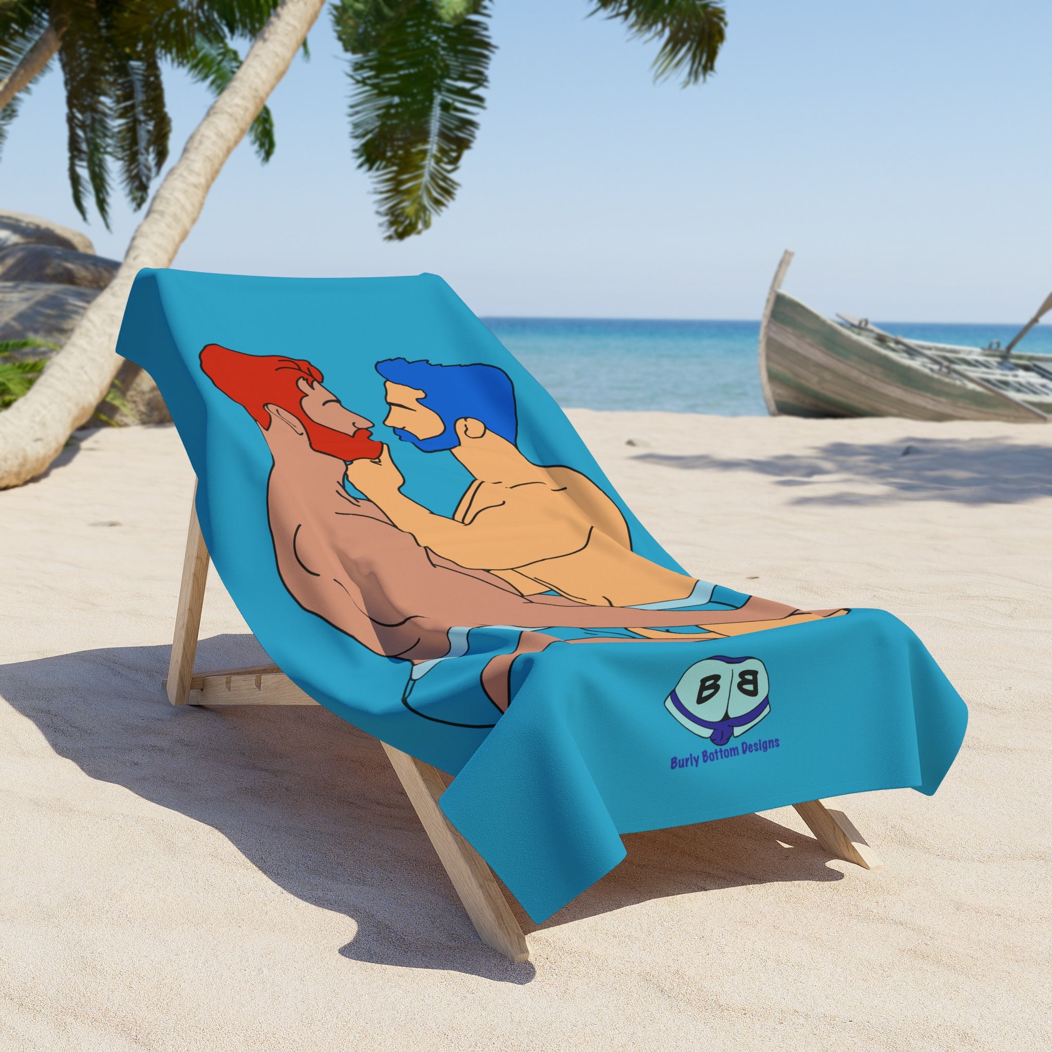 Beach Towel - Brief Kiss