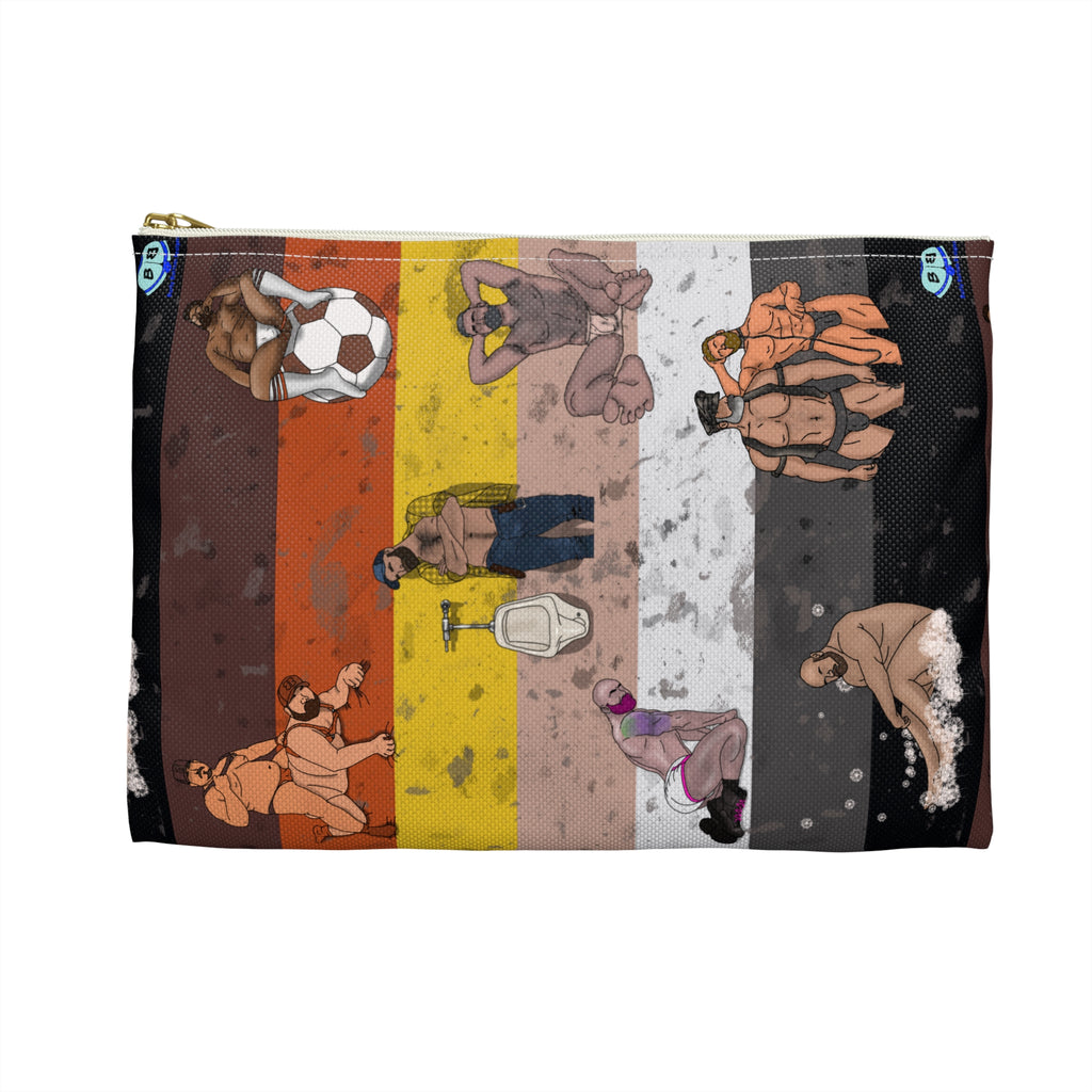Zipper Gear Pouch - Bear Collage