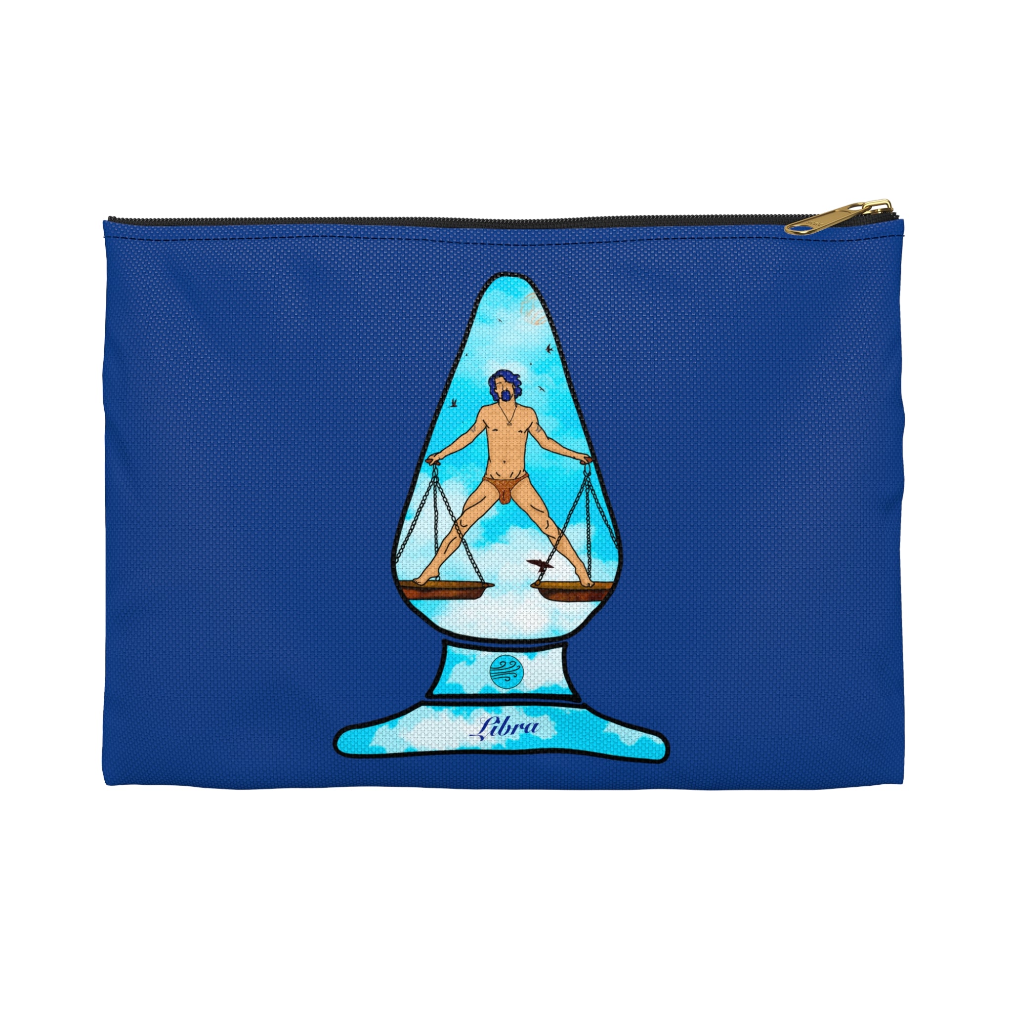 Zipper Gear Pouch - Zodiac Butt Plug: Libra