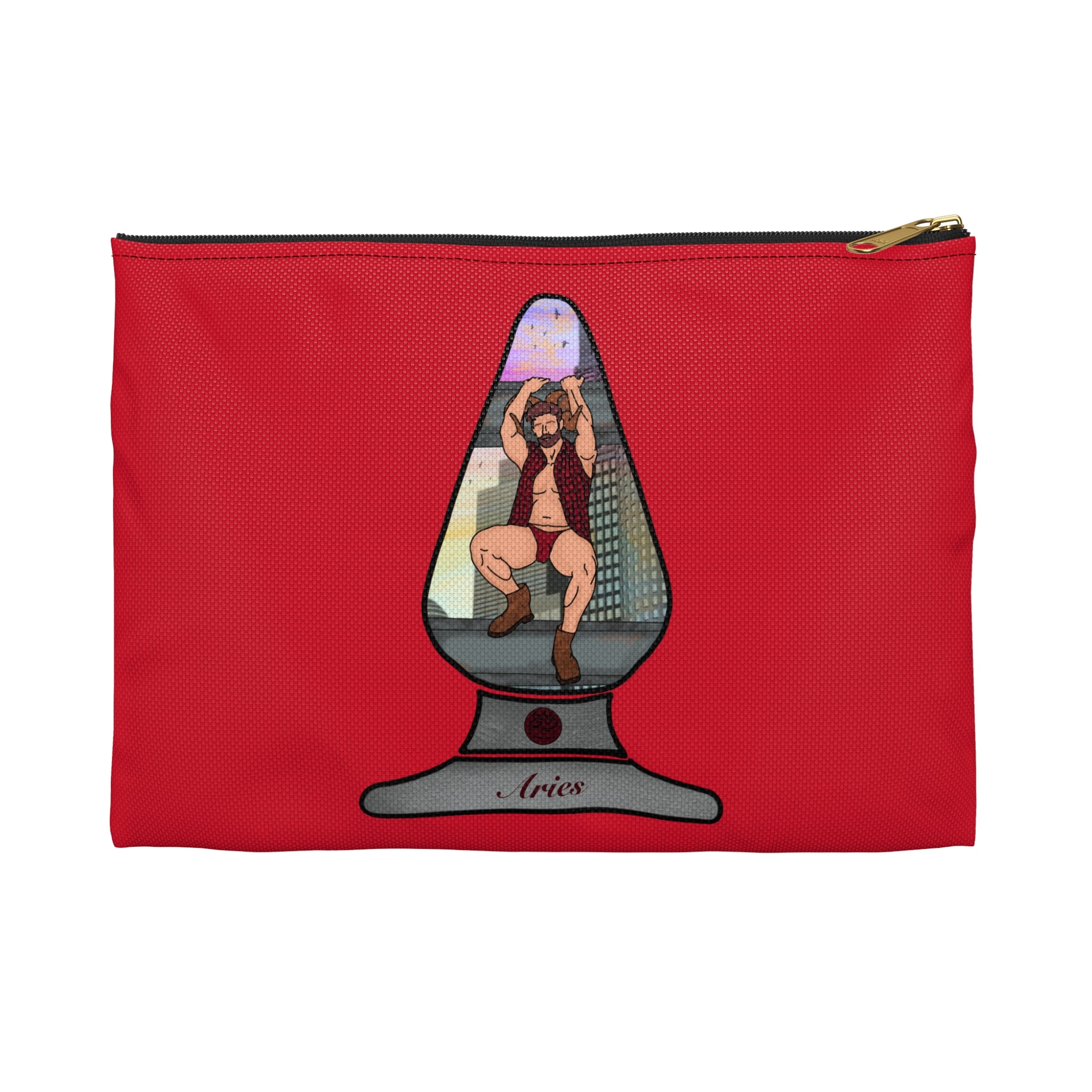 Zipper Gear Pouch - Zodiac Butt Plug: Aries