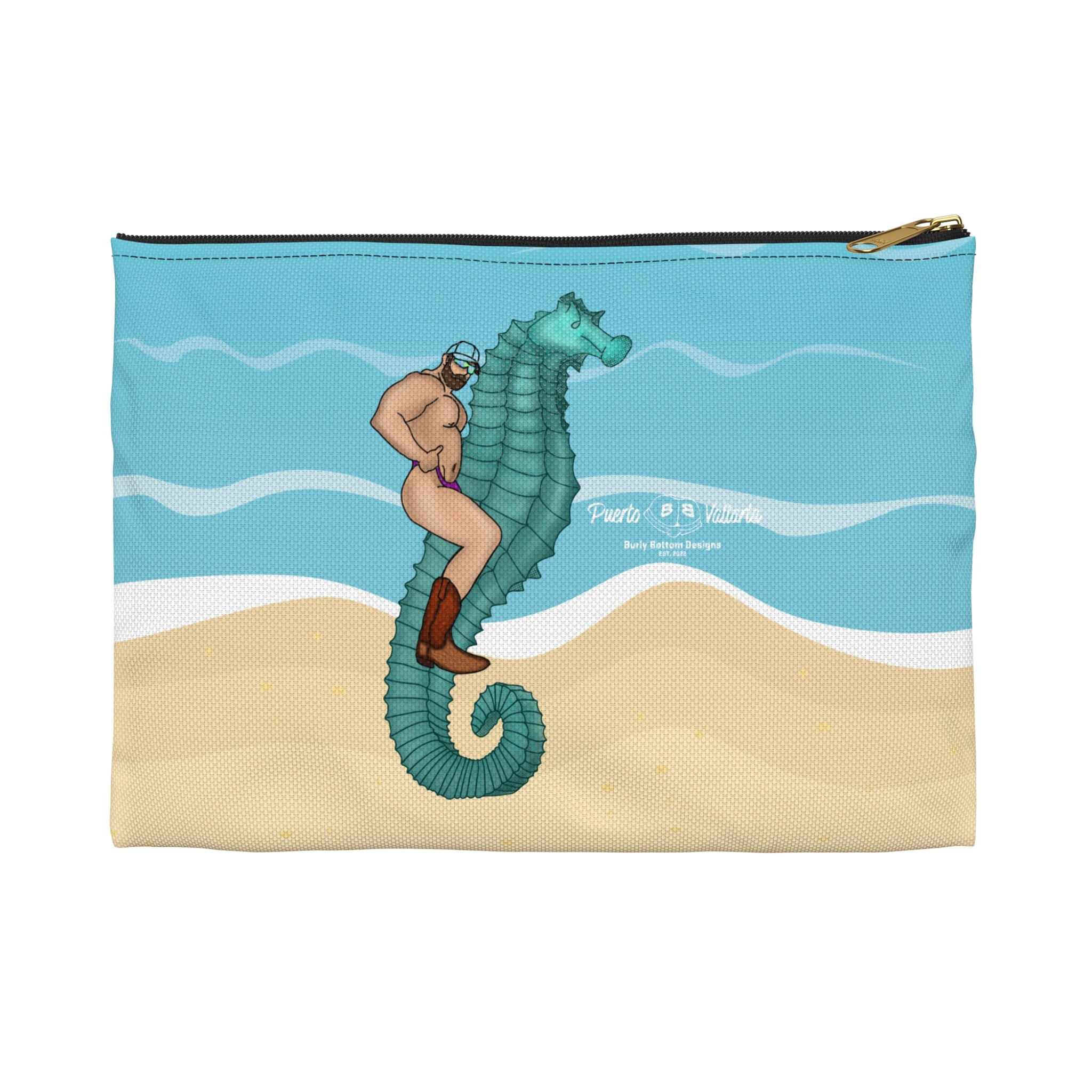Zipper Gear Pouch - El Hombre Sobre El Caballito De Mar