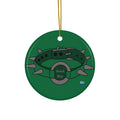 Ceramic Ornament - Spiked Collar (Green)