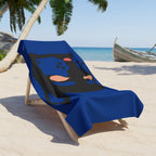 Beach Towel - Pup Mask (Blue)
