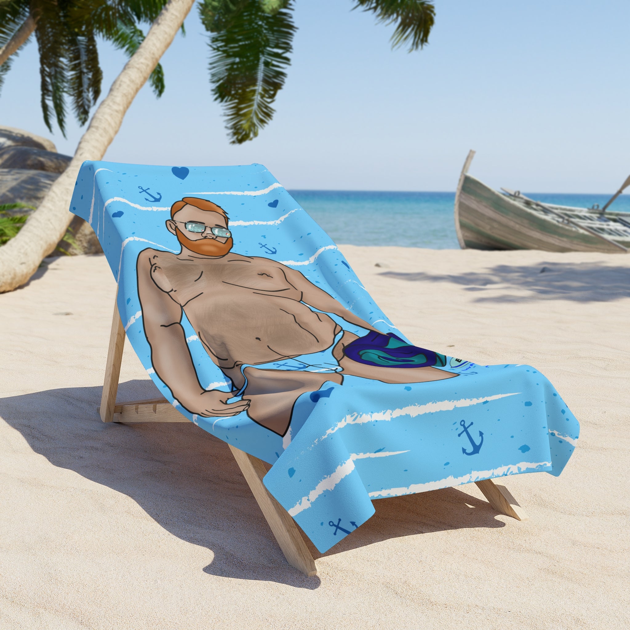 Beach Towel - Ready for the Pool