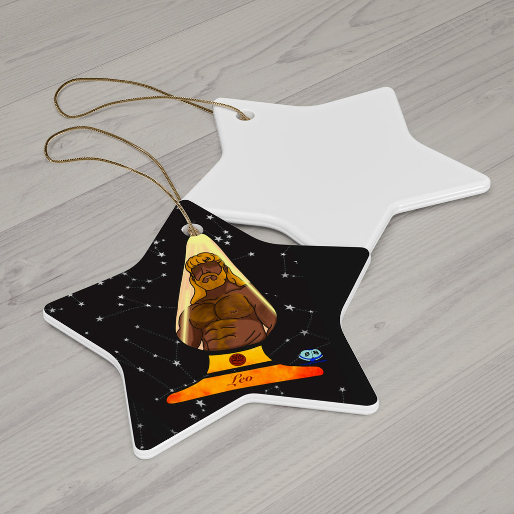 Ceramic Ornament - Zodiac Butt Plug: Leo