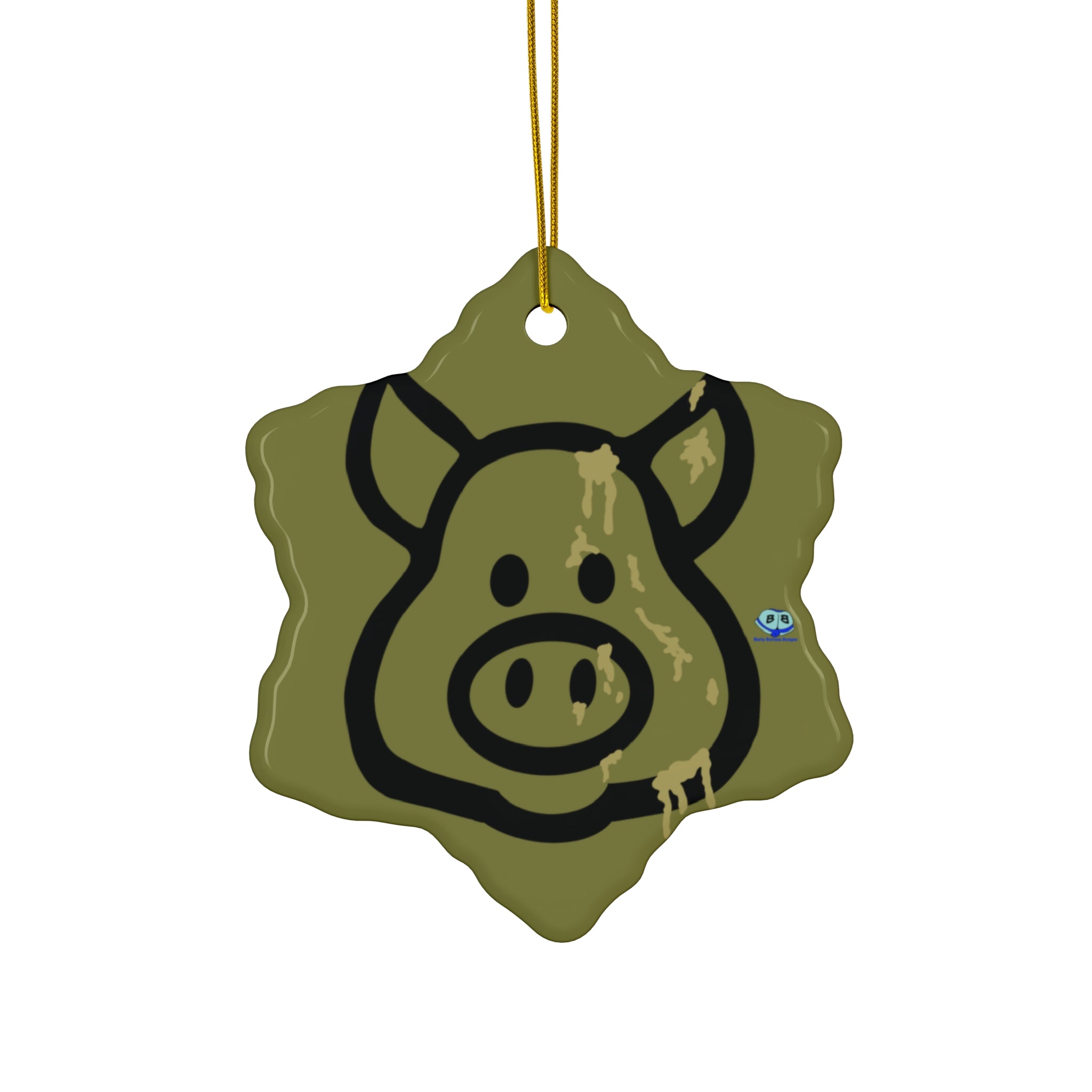 Ceramic Ornament - Cum Pig
