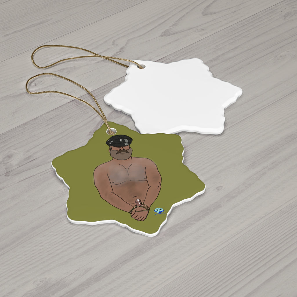 Ceramic Ornament - Hairy Daddy