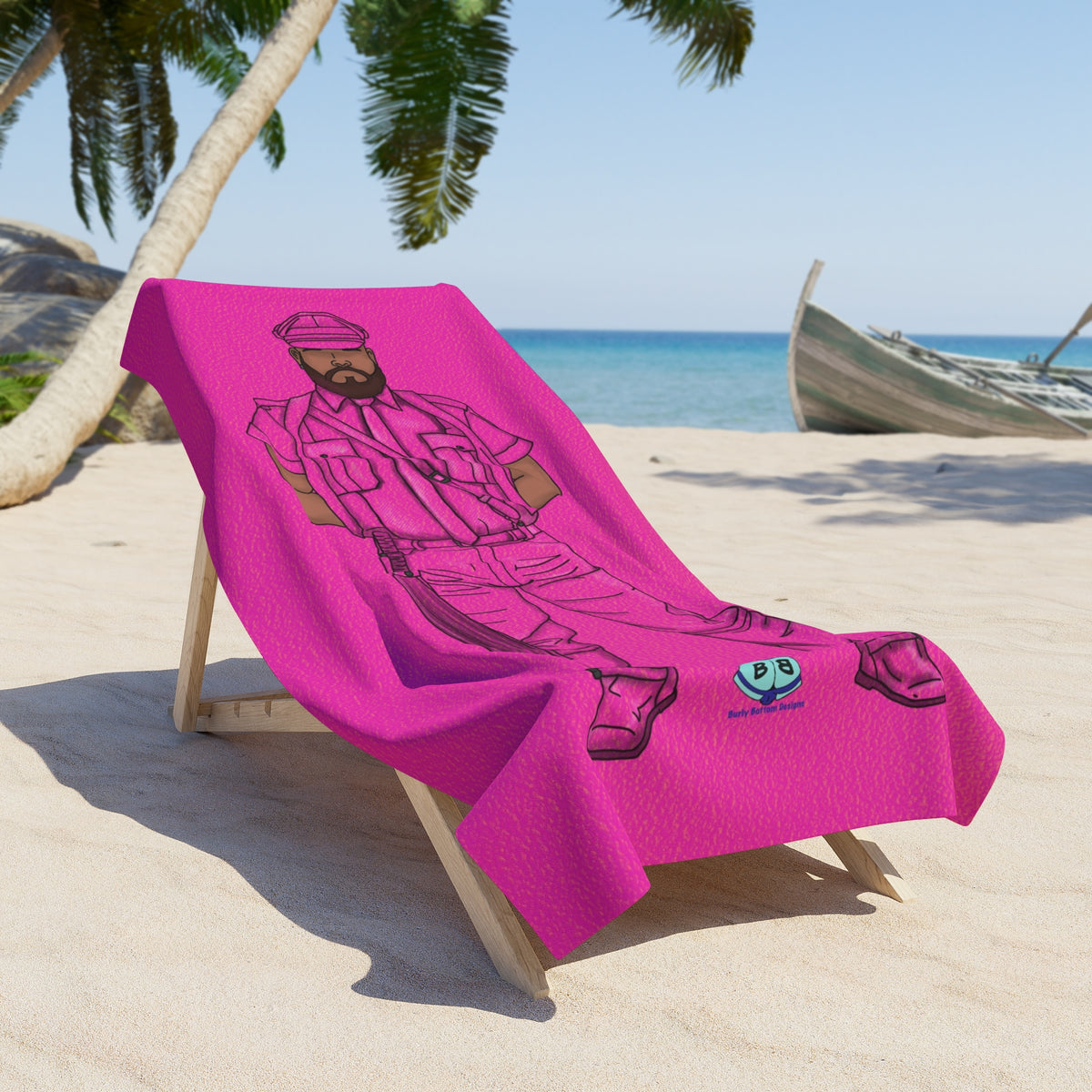 Beach Towel - A Man of Leather
