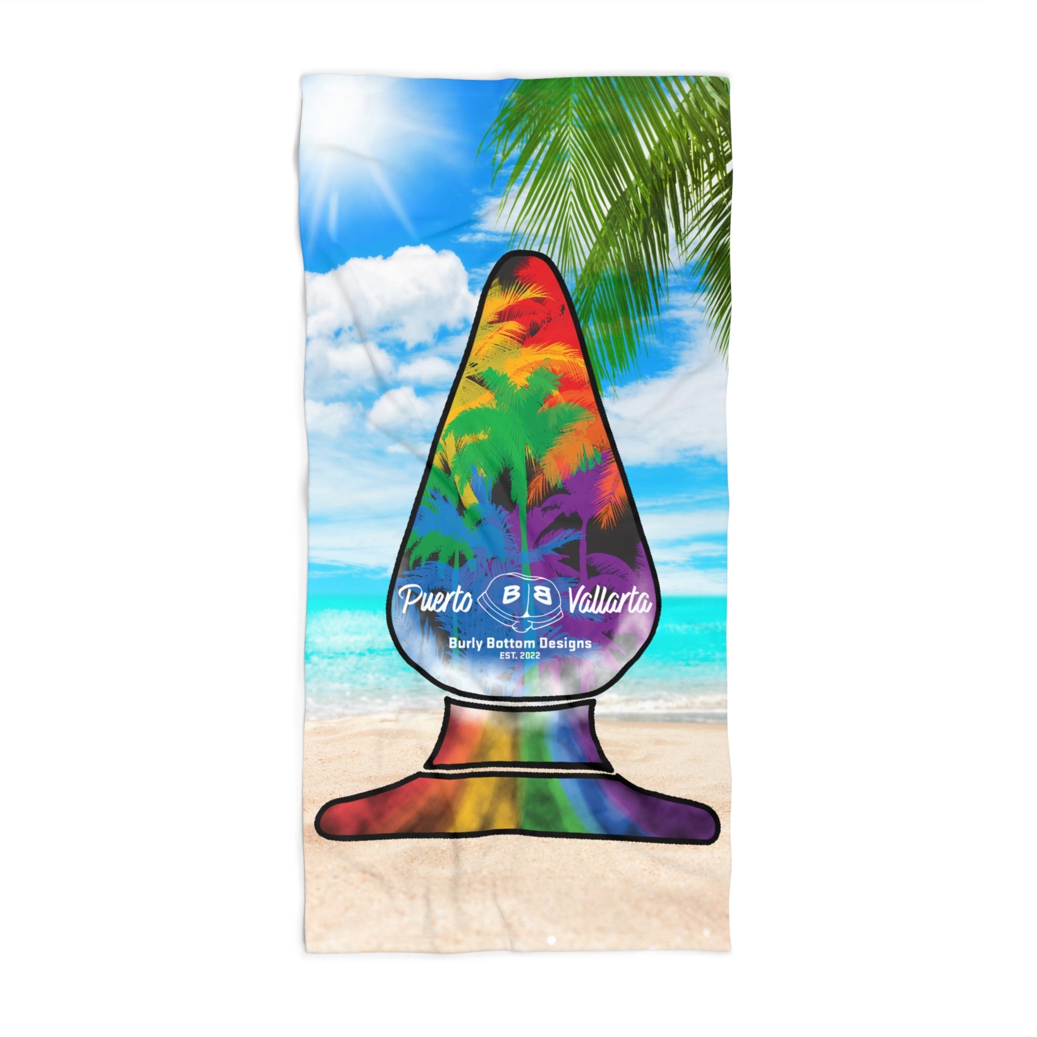 Beach Towel - Pride in Paradise Butt Plug
