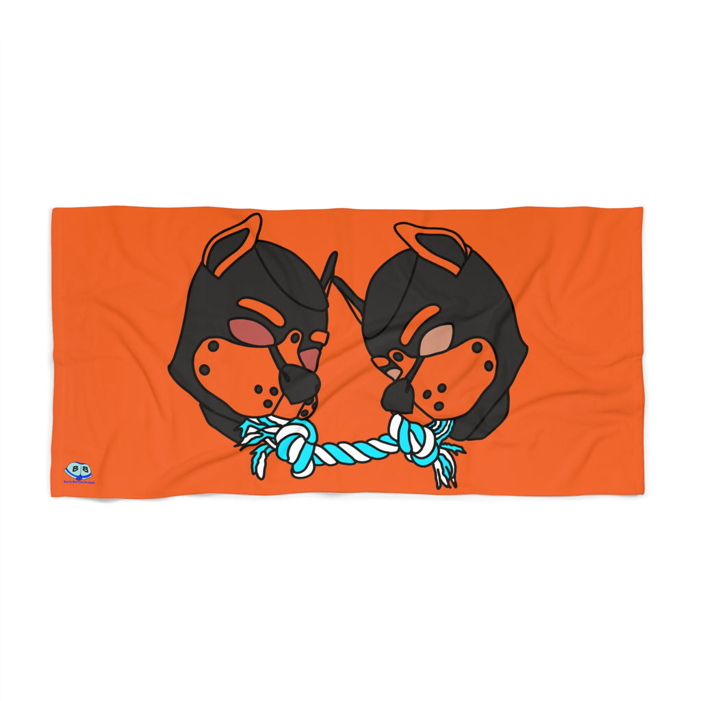 Beach Towel - Tug of War (Orange)