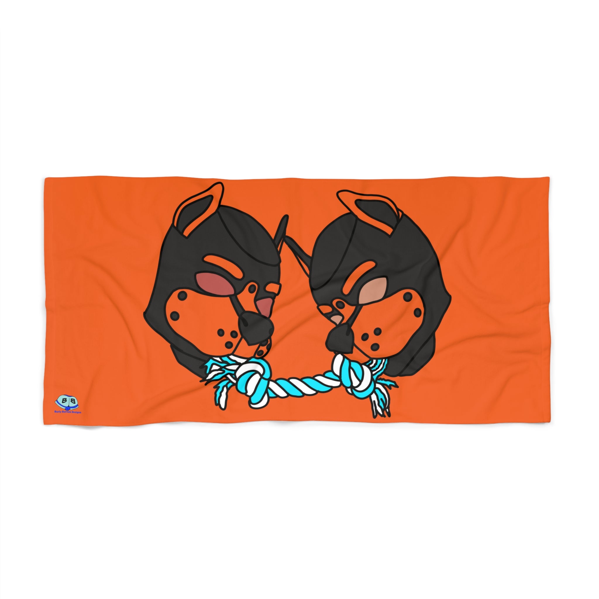 Beach Towel - Tug of War (Orange)