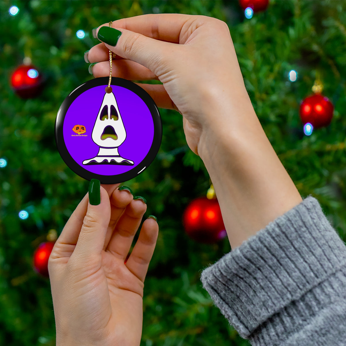 Ceramic Ornament - Boooott Plug