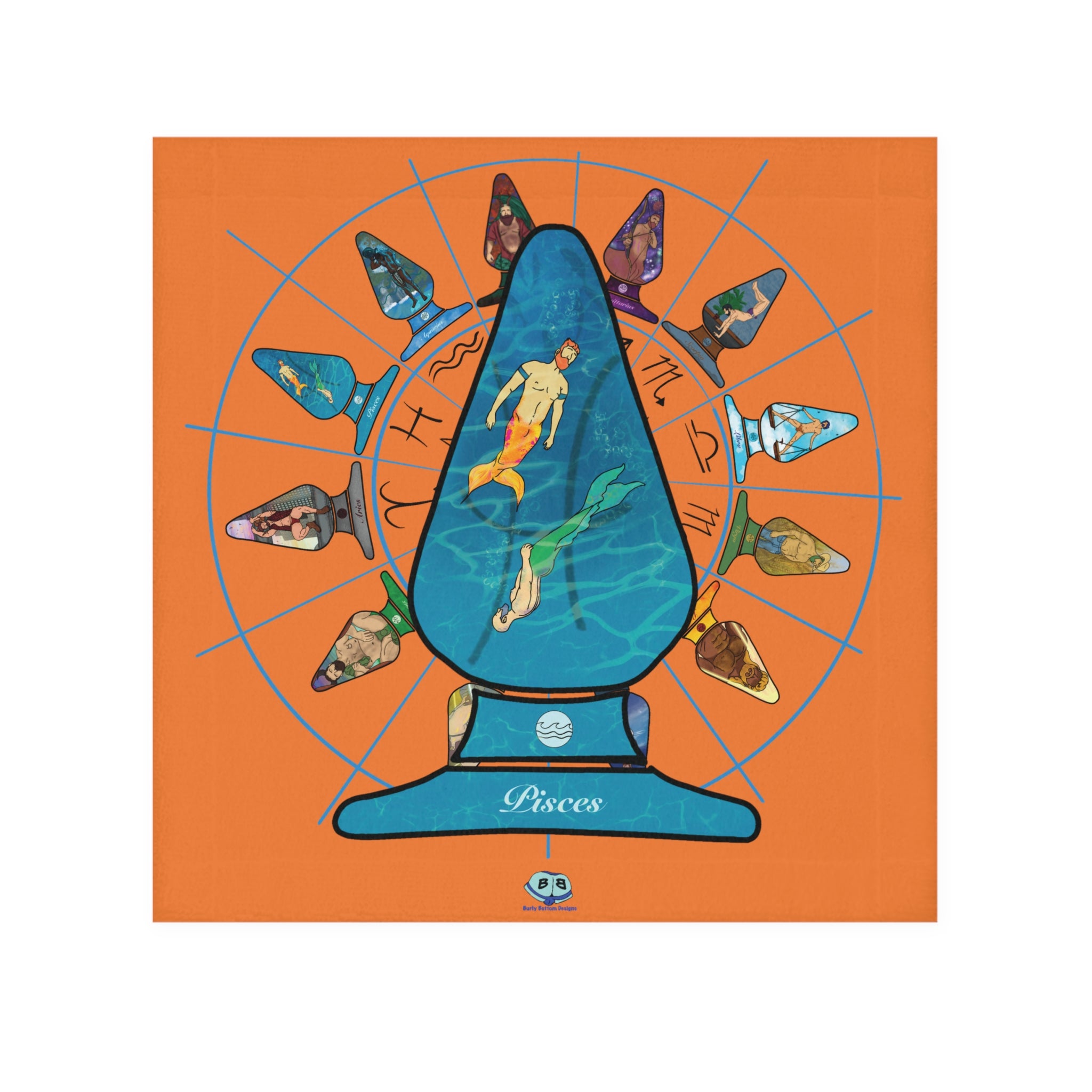 Cum Rag - Zodiac Butt Plug: Pisces