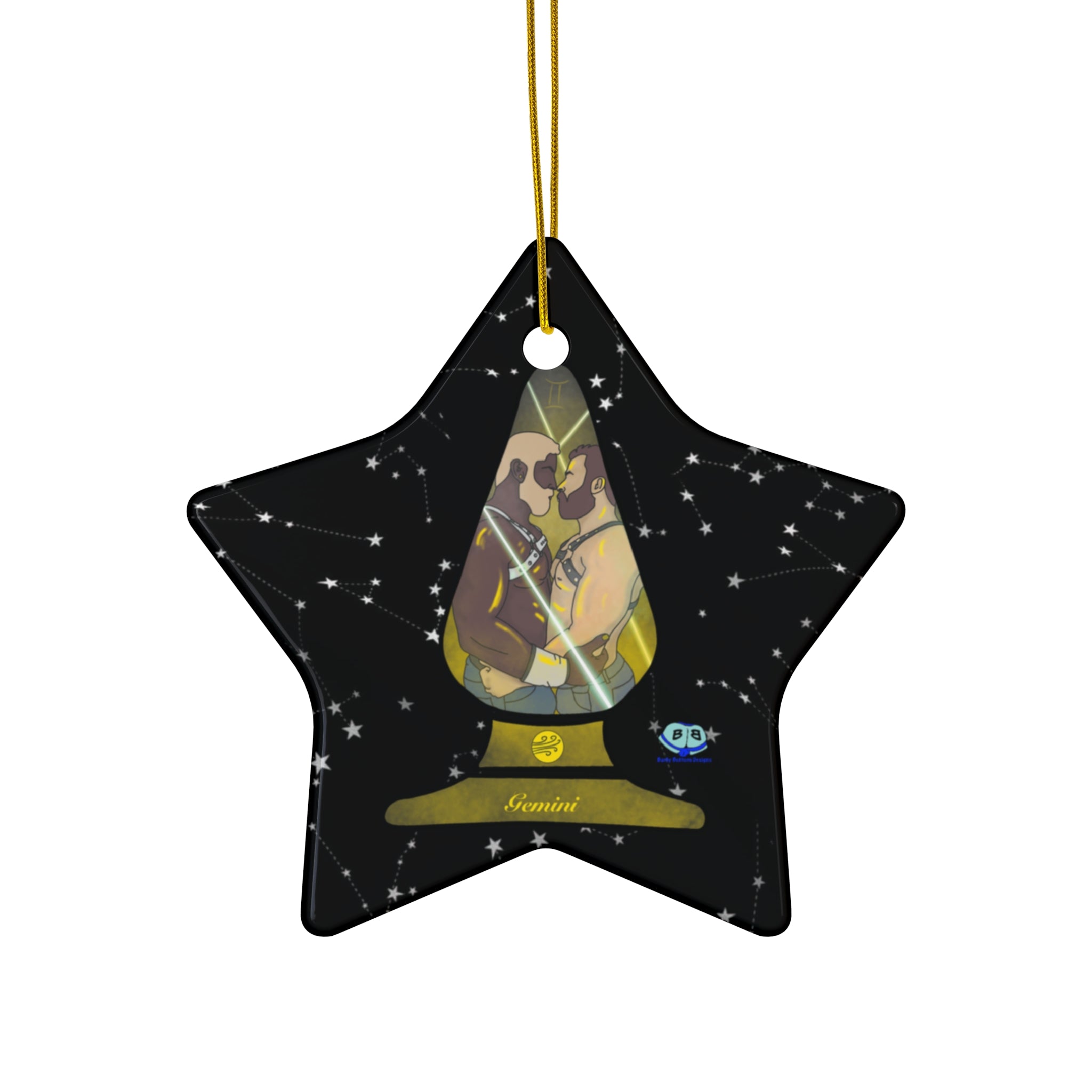 Ceramic Ornament - Zodiac Butt Plug: Gemini