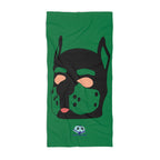 Beach Towel - Pup Mask (Green)