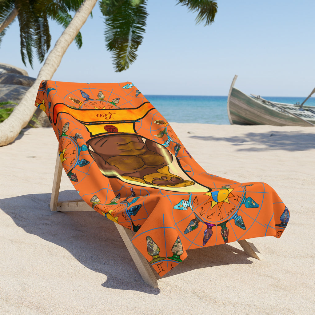 Beach Towel - Zodiac Butt Plug: Leo