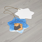Ceramic Ornament - Bearded Cowboy