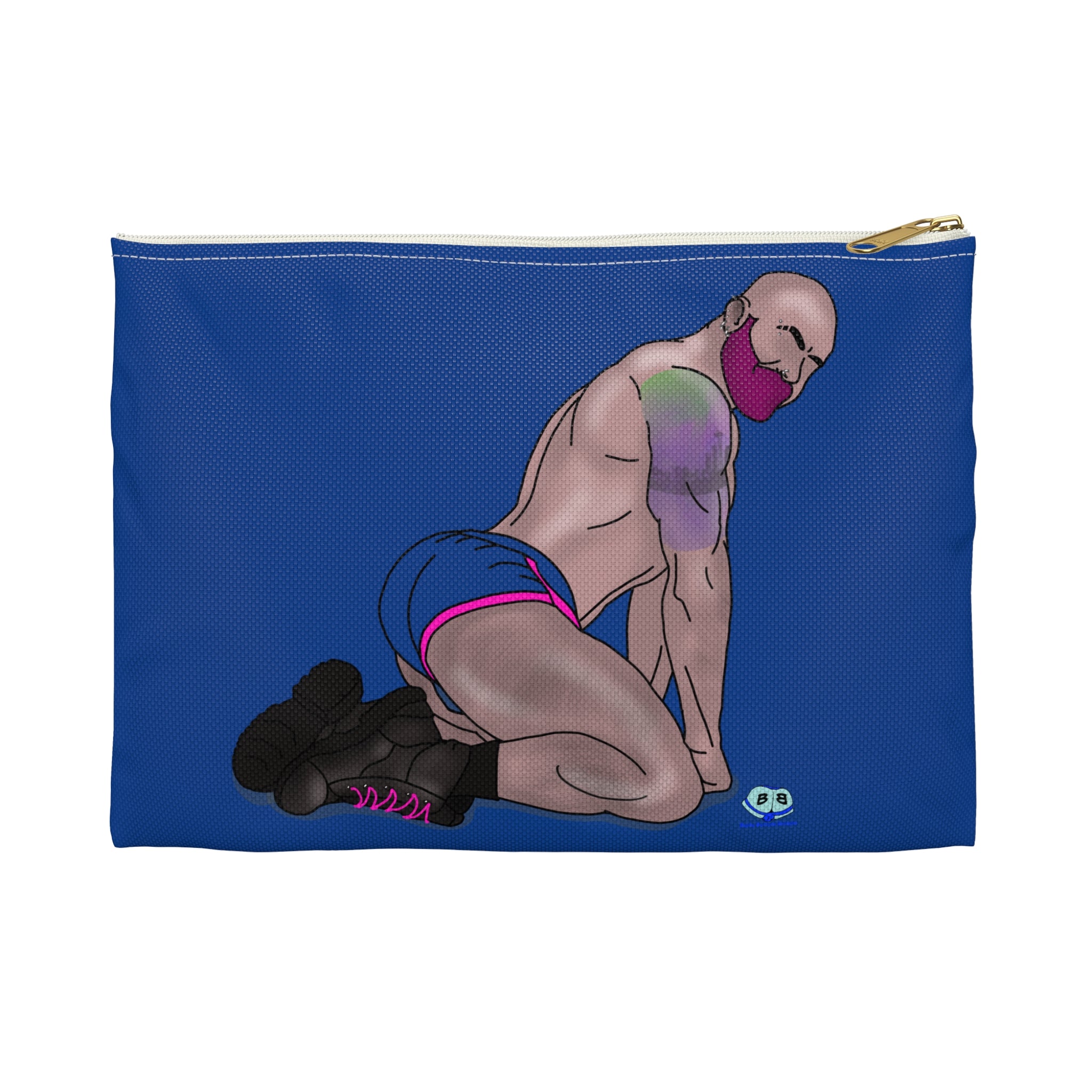 Zipper Gear Pouch - Pink and Pierced