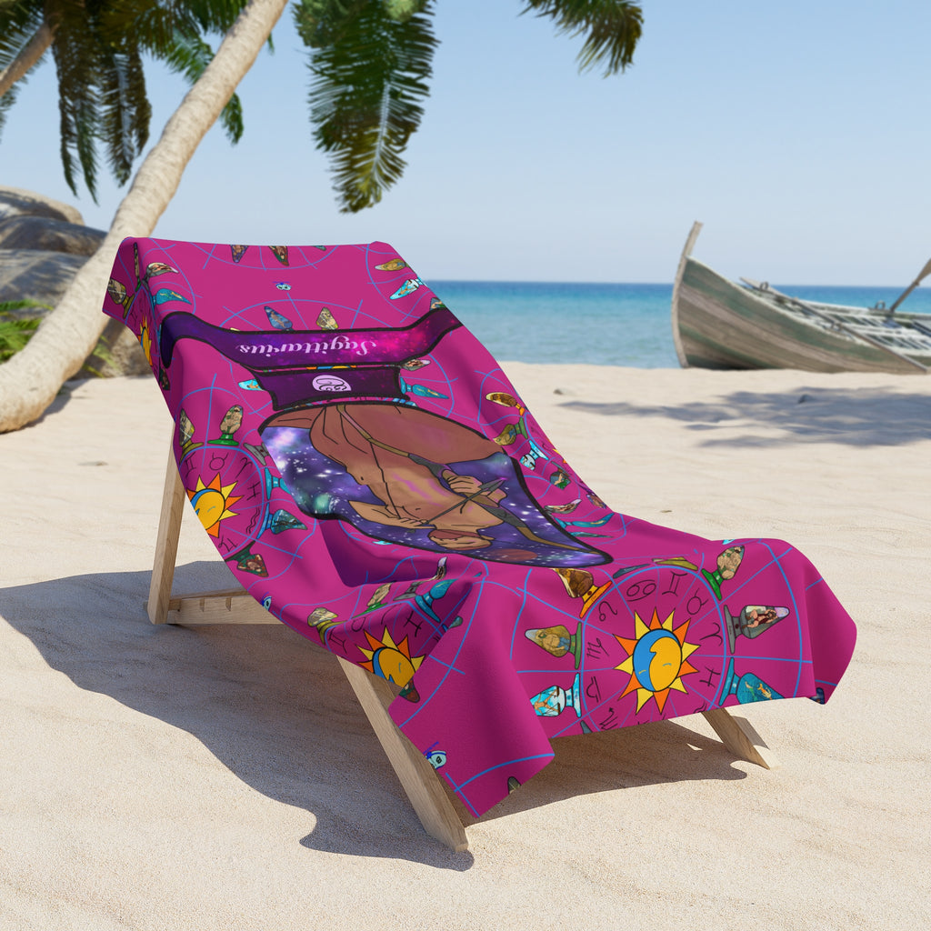 Beach Towel - Zodiac Butt Plug: Sagittarius