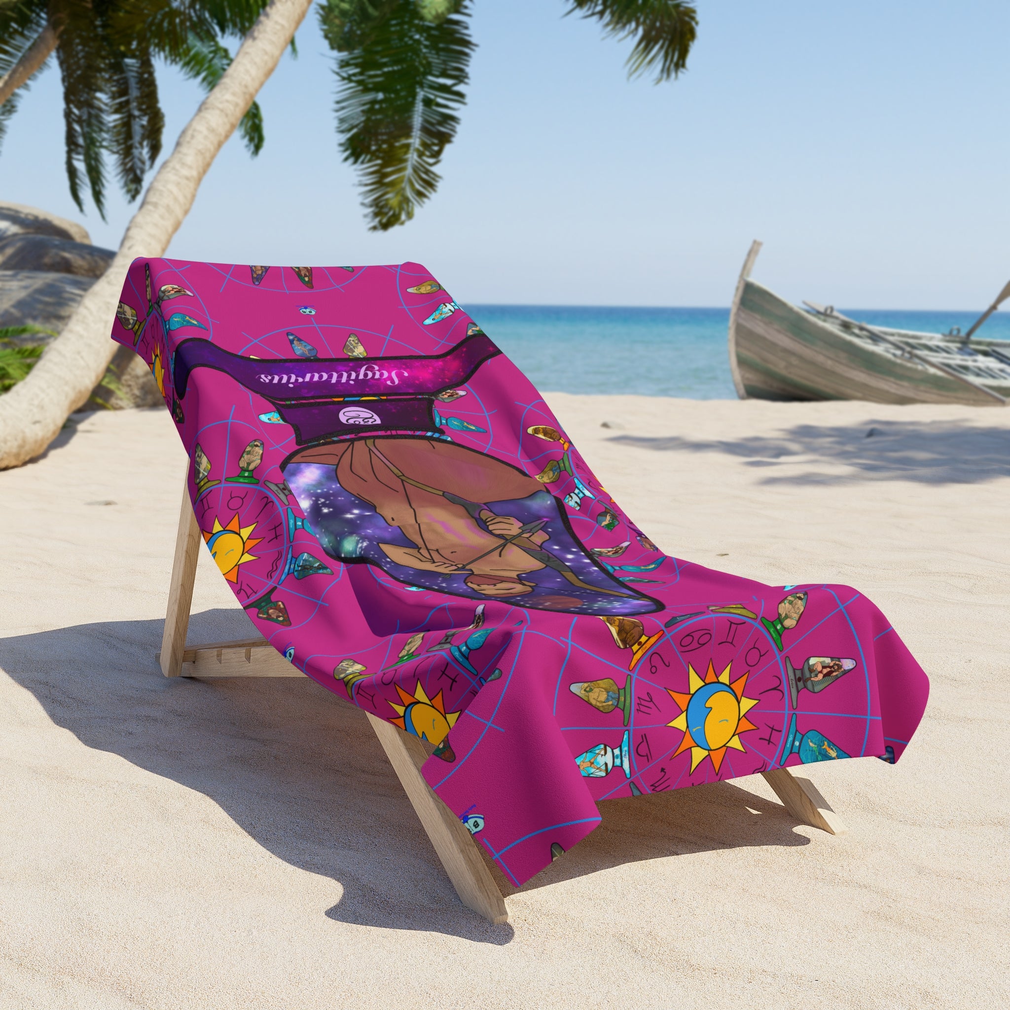 Beach Towel - Zodiac Butt Plug: Sagittarius