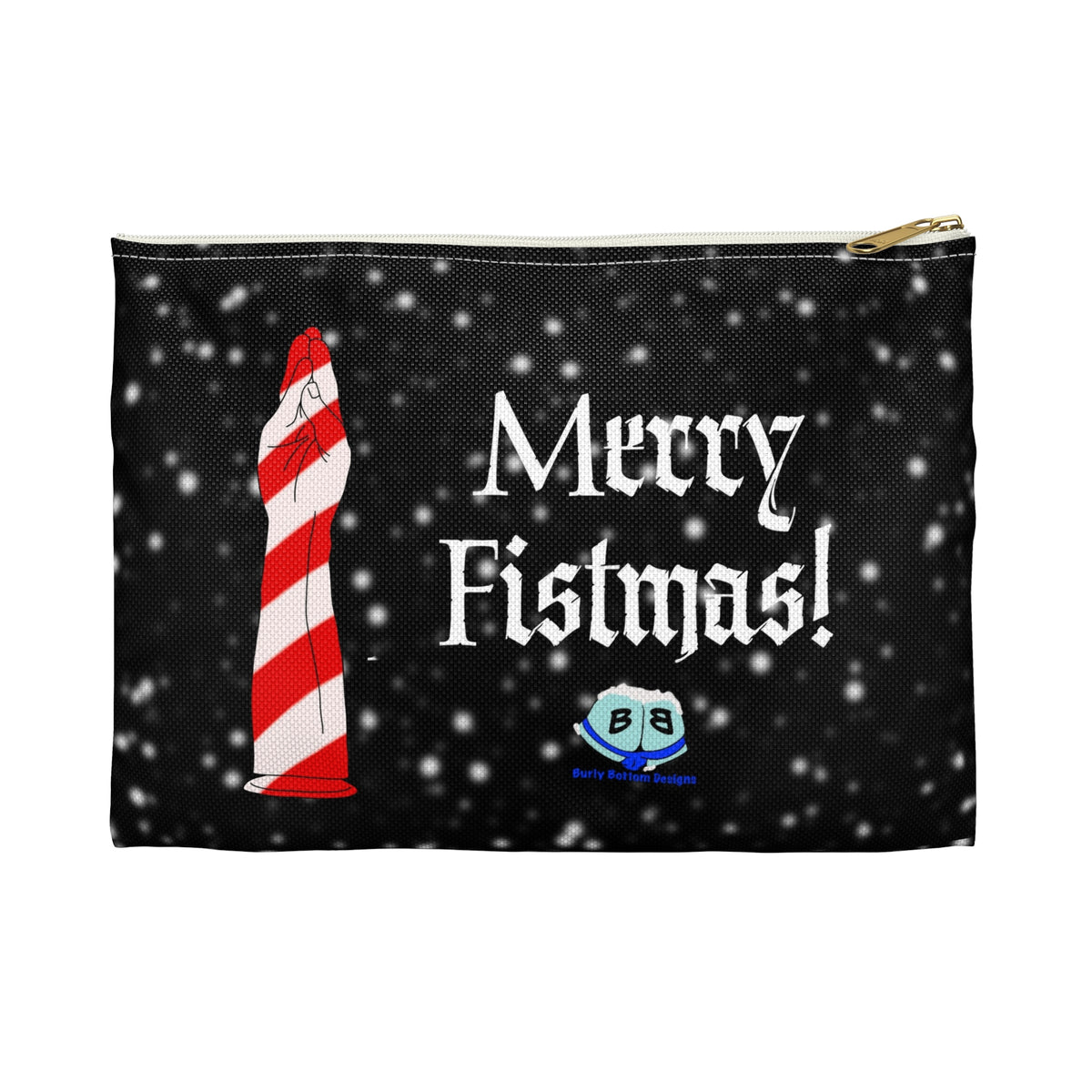 Zipper Gear Pouch - Merry Fistmas