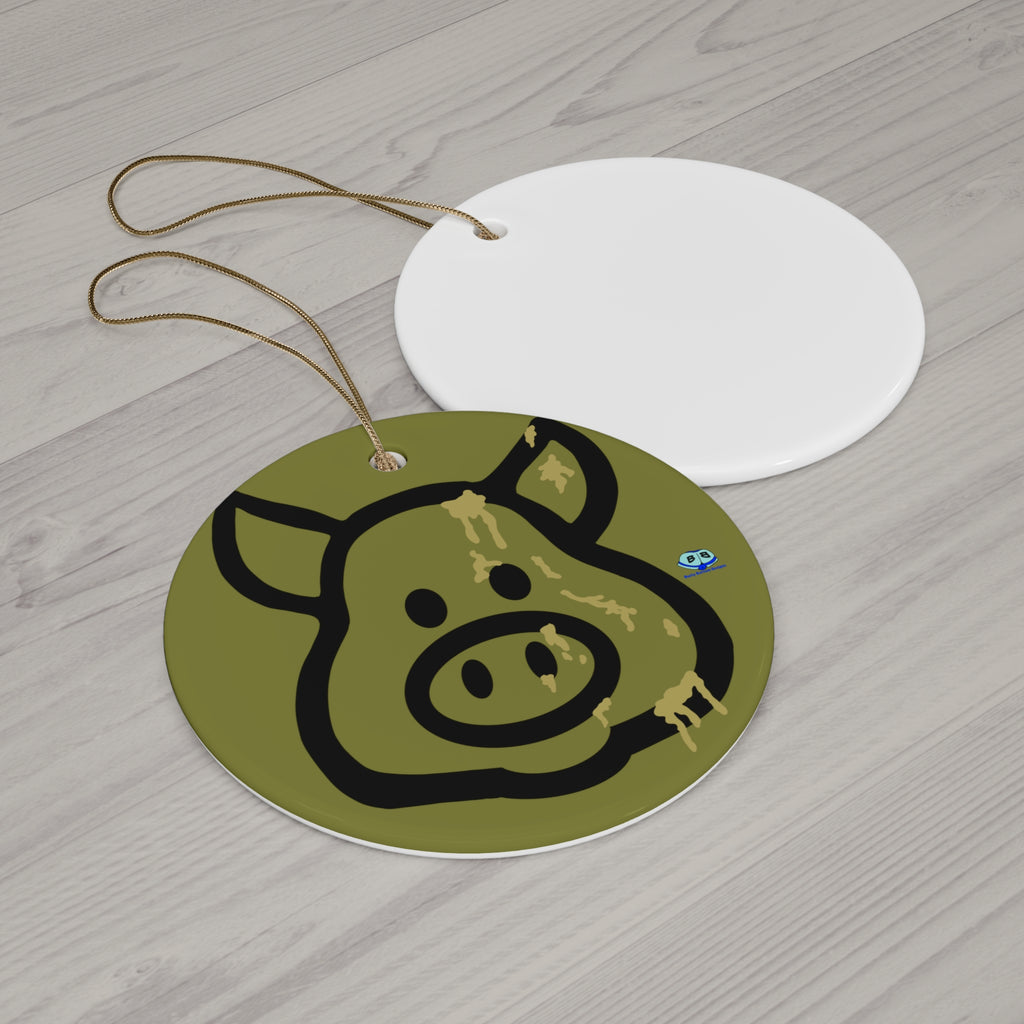 Ceramic Ornament - Cum Pig