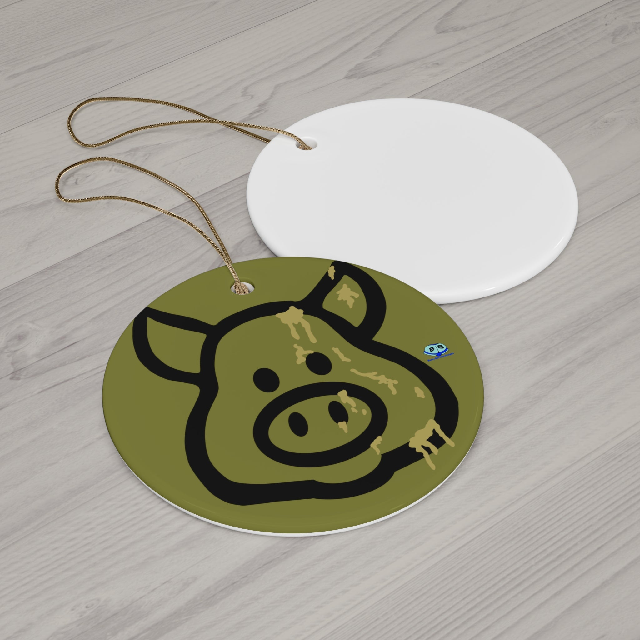 Ceramic Ornament - Cum Pig