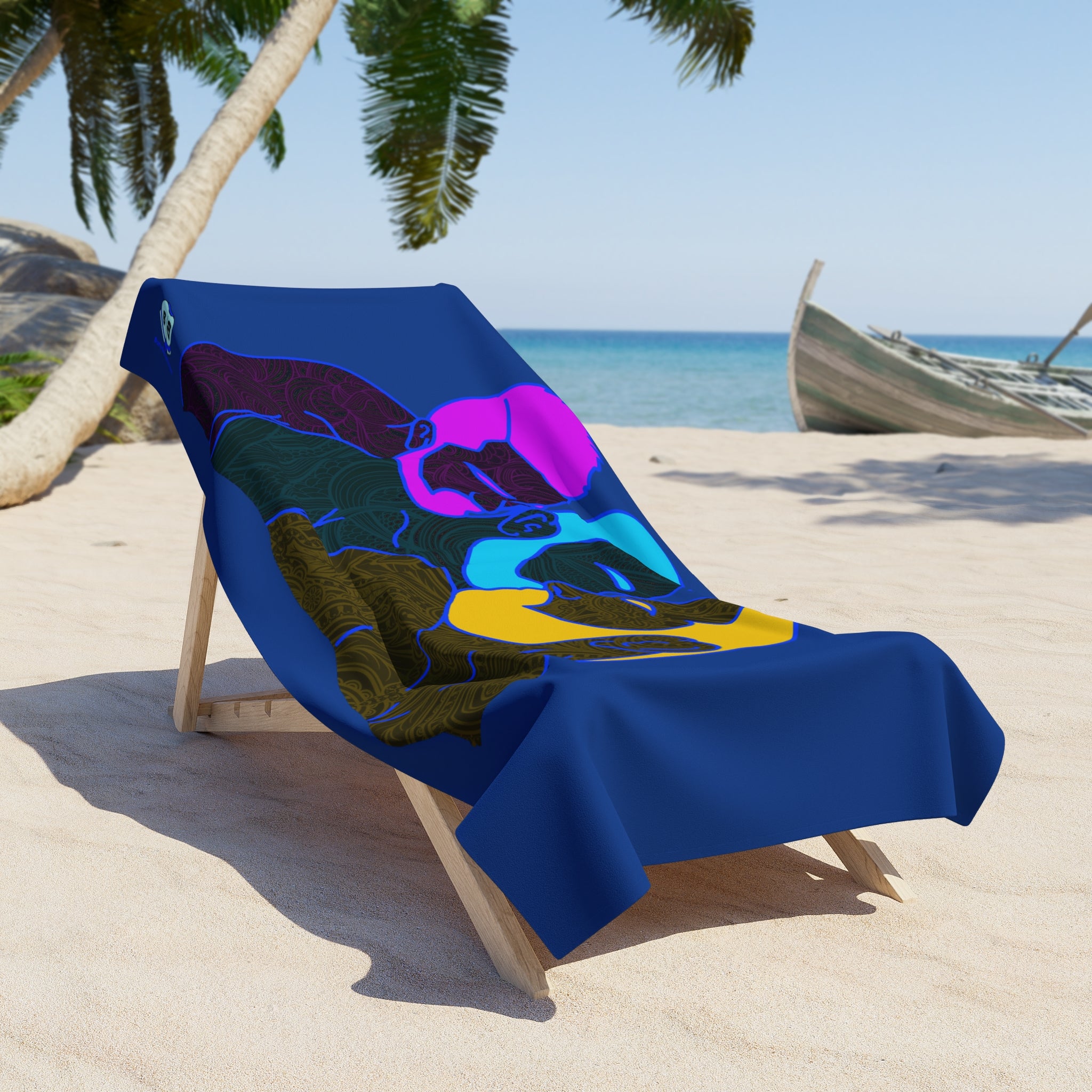 Beach Towel - Throuple Pop Art