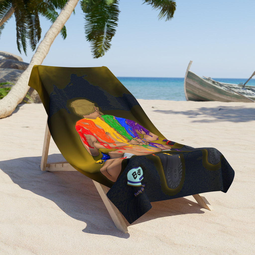 Beach Towel - Wax On, Wax Off