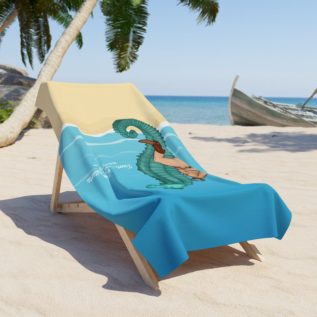 Beach Towel - El Hombre Sobre El Caballito De Mar