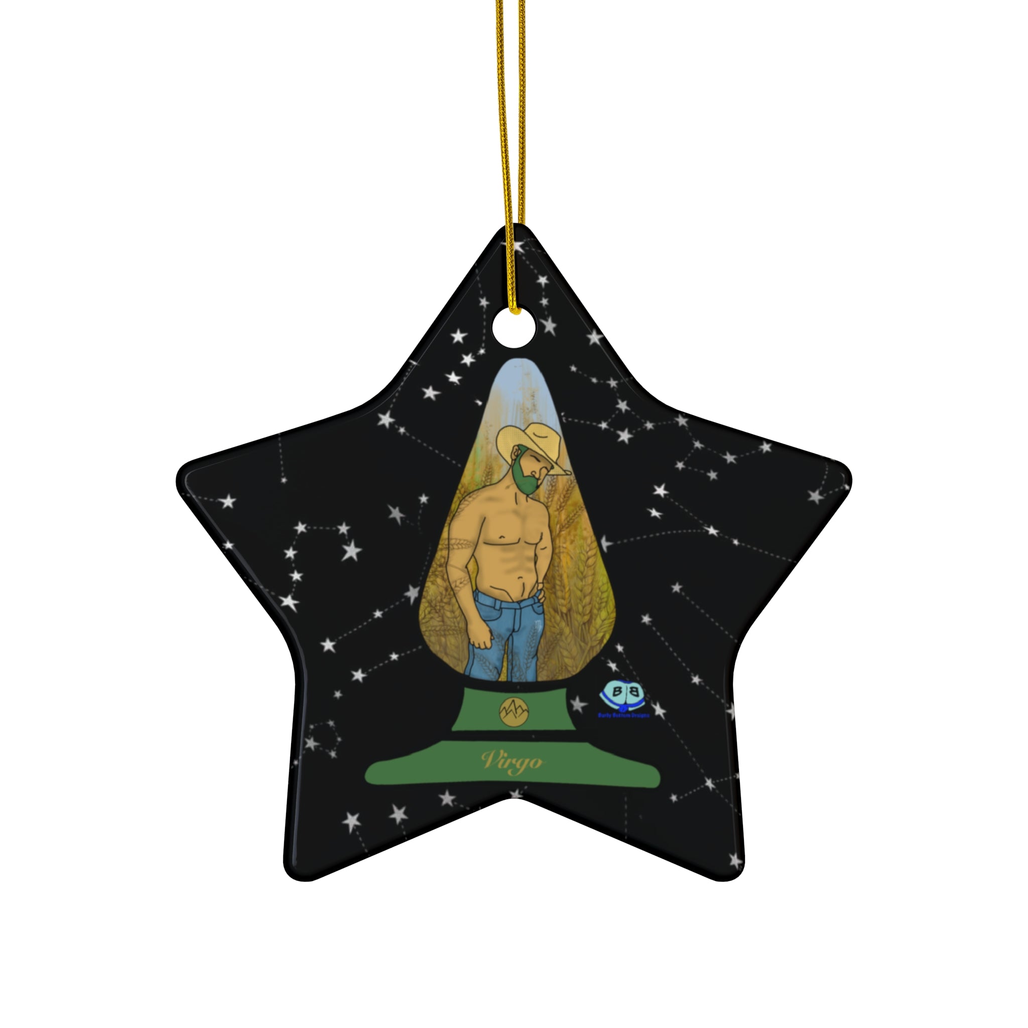 Ceramic Ornament - Zodiac Butt Plug: Virgo